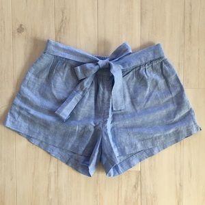 NWT J. Crew Sky Blue Linen Shorts
